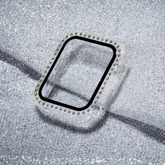 2pk Bling Screen Protector Case Cover For Apple Watch 3/2/1 - 38mm Black Clear - Picture 9 of 12